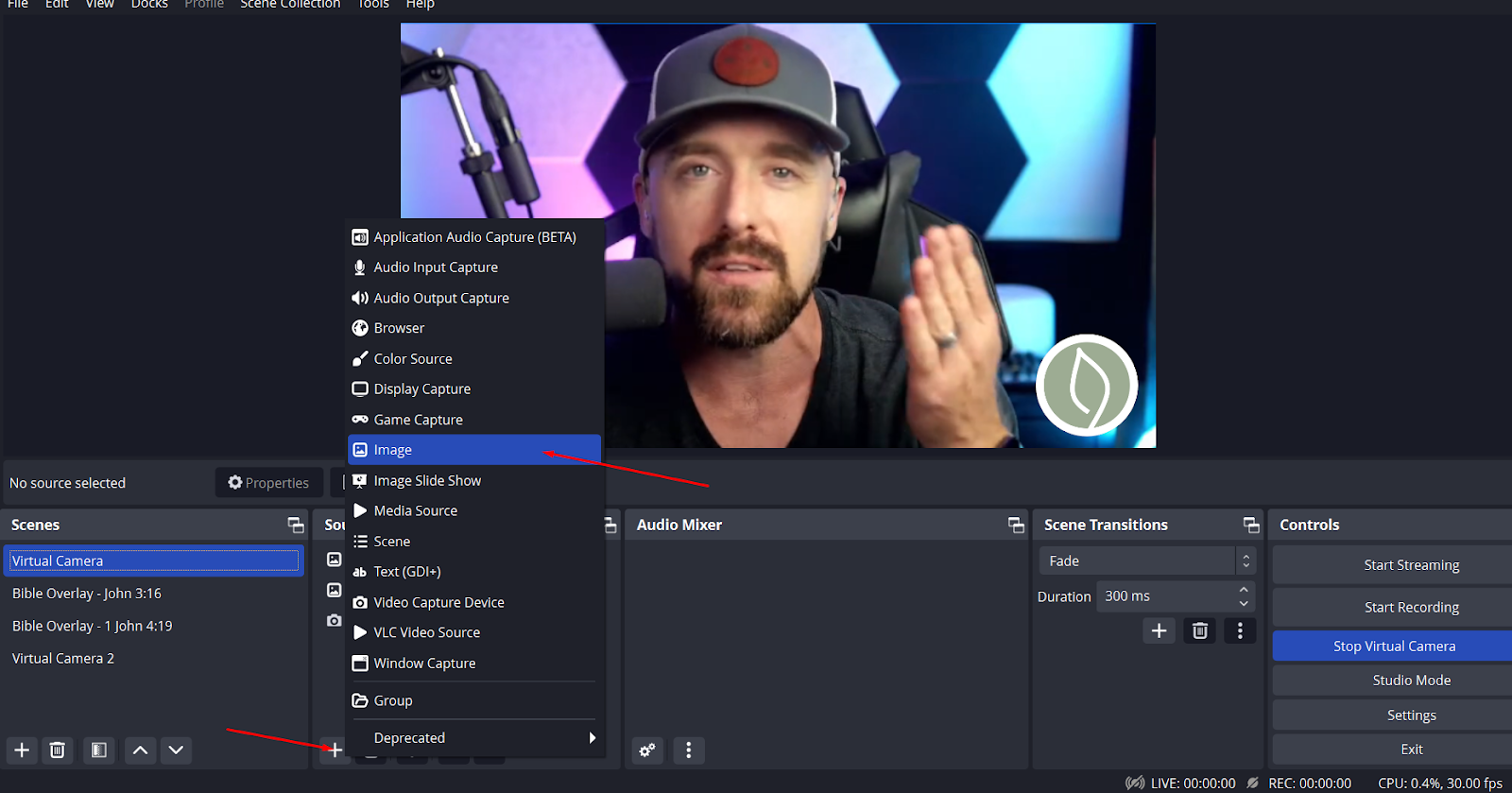 How to add overlay in OBS example for how to improve live streaming platform quality